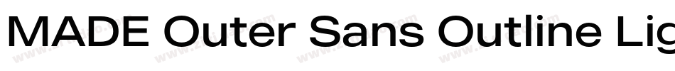 MADE Outer Sans Outline Light PERSONAL USE字体转换
